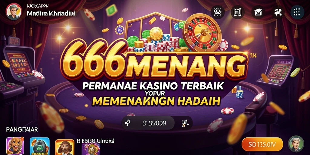 Tampilan menarik dari gameplay Kasino di 666MENANG