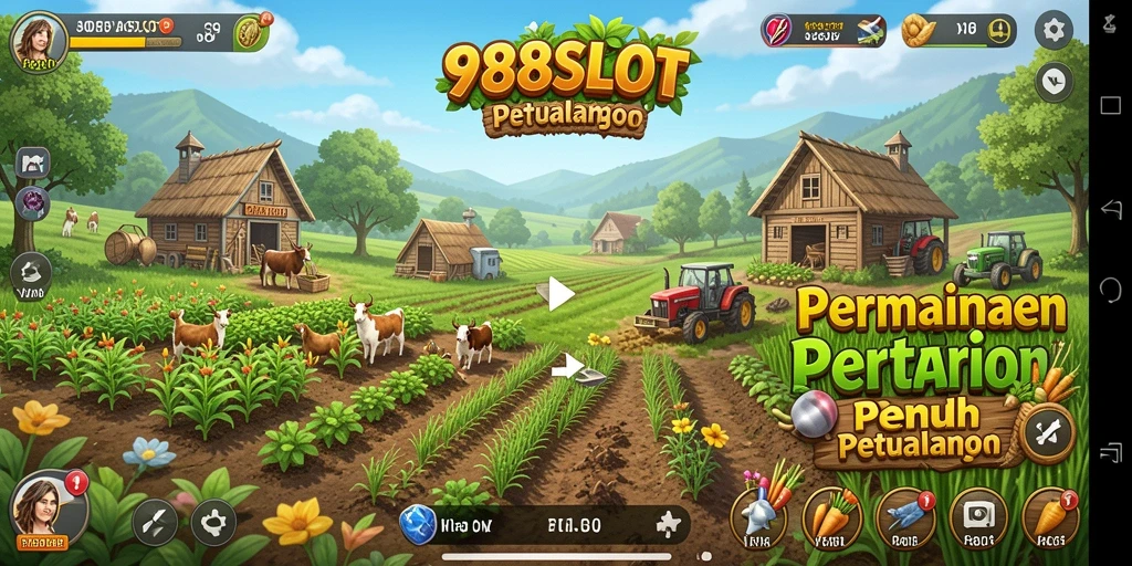 Gameplay memukau di 988SLOT dengan grafis pertanian yang menawan.
