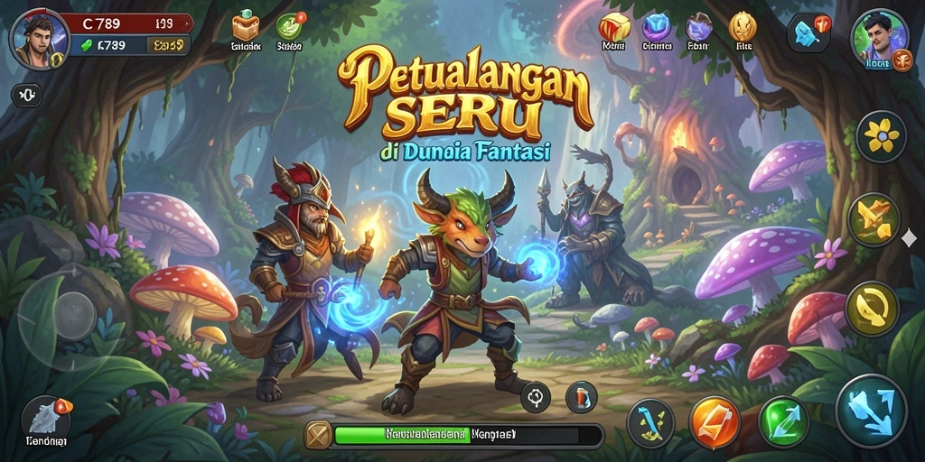Gameplay C789 menampilkan petualangan seru di dunia fantasi.