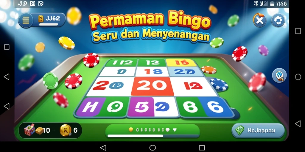 Tampilan gameplay Bingo yang seru dan interaktif di JJ62.