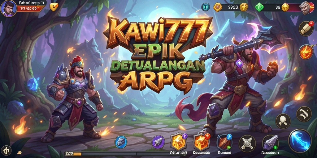 Menampilkan pertempuran seru dalam gameplay KAWI777.