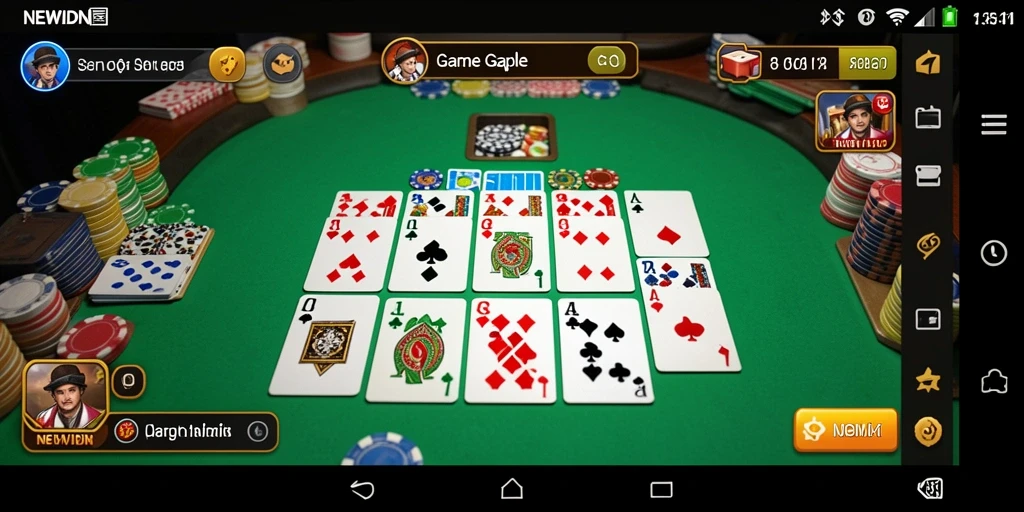 Tampilan gameplay Gaple yang menarik di NEWIDN.