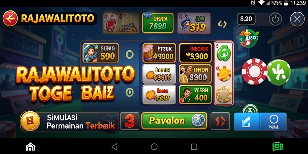 Tangkapan layar RAJAWALITOTO menampilkan gameplay seru permainan togel.