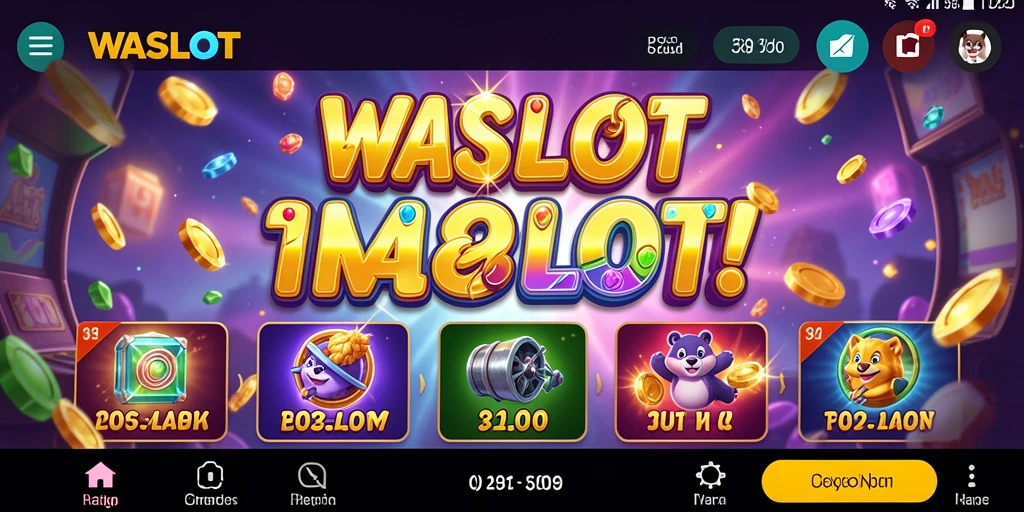 Tampilan gameplay WASLOT yang penuh warna dan menarik.
